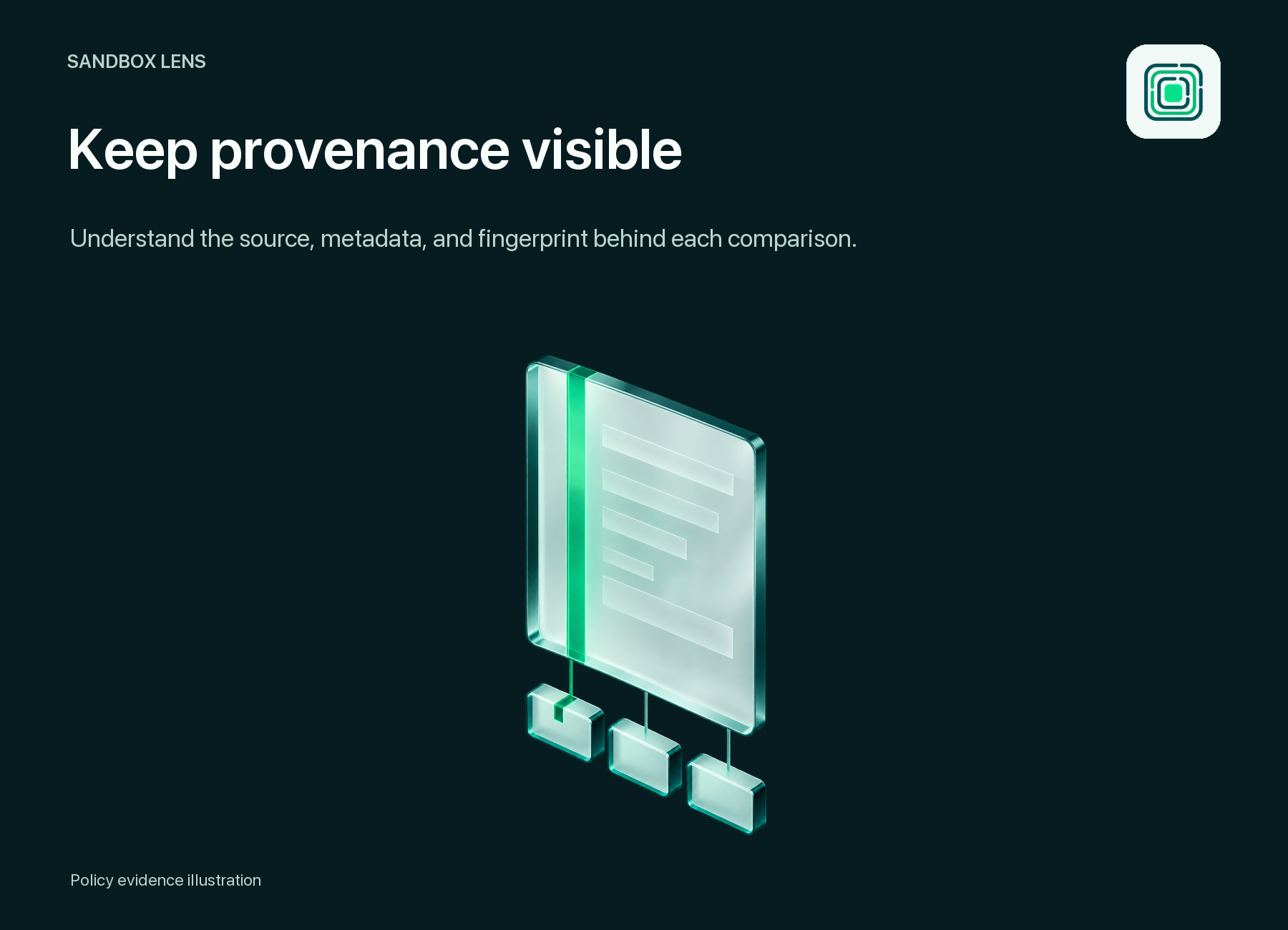 Sourced evidence: illustrative policy evidence artwork