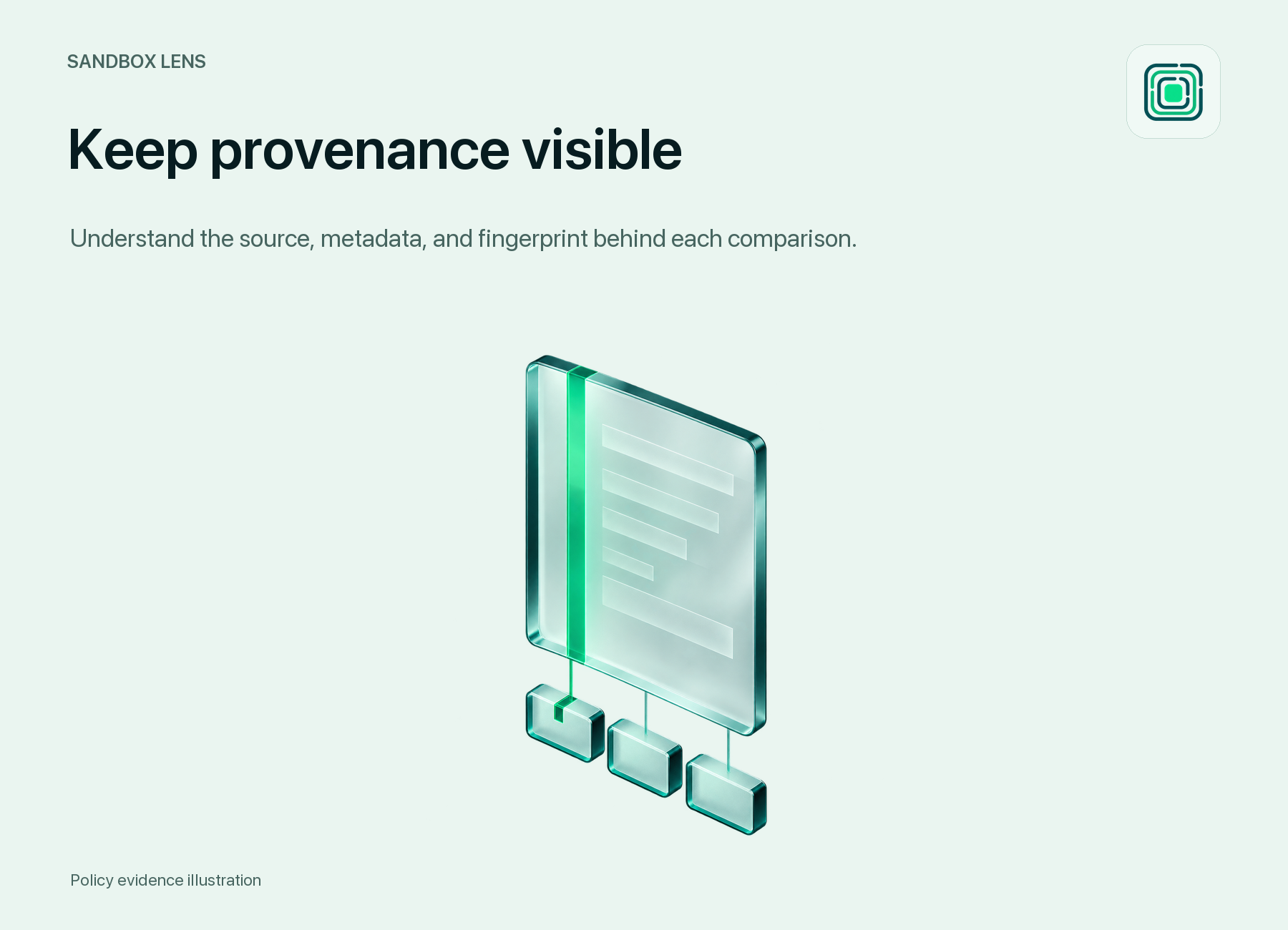 Sourced evidence: illustrative policy evidence artwork