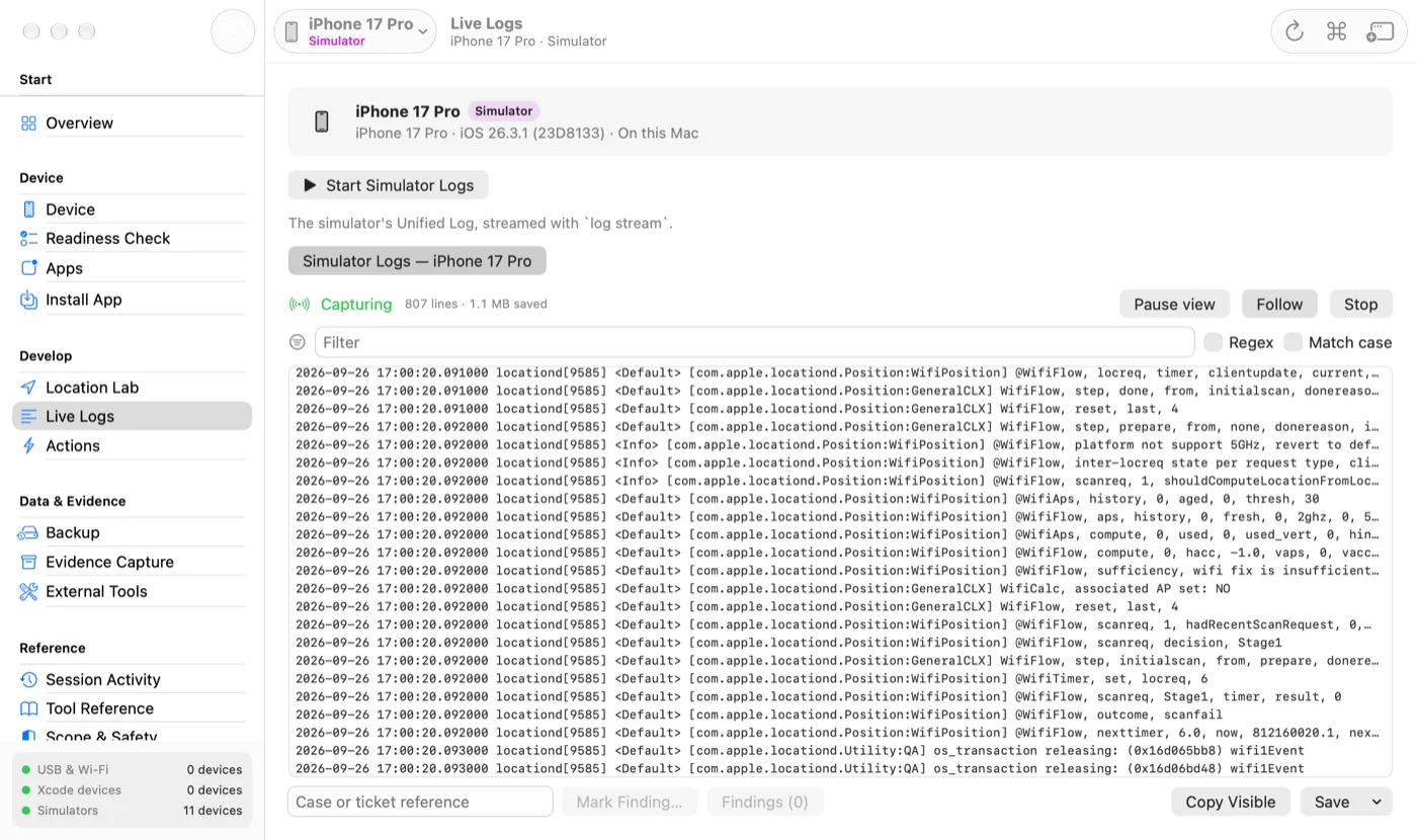 Live Logs
