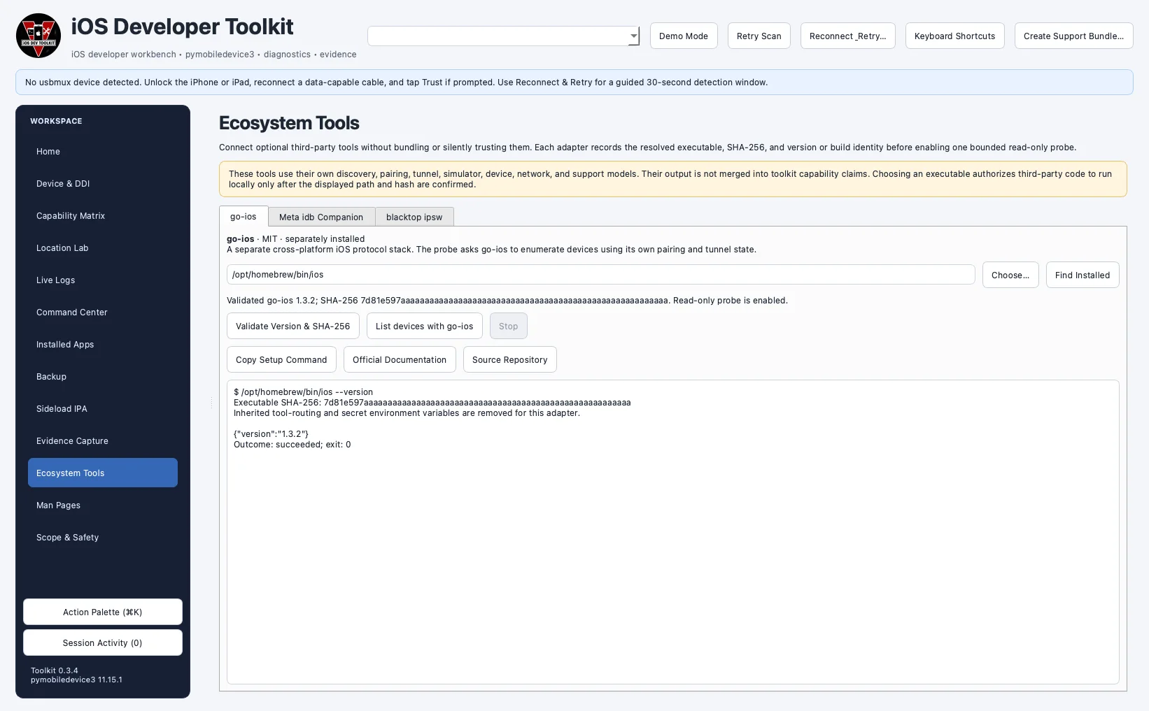 Optional ecosystem tool adapters